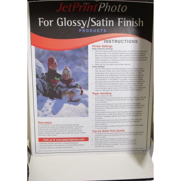 International Paper JetPrint Premium Photo Sheets 35 Ct Heavy Weight High Gloss - Picture 2 of 2